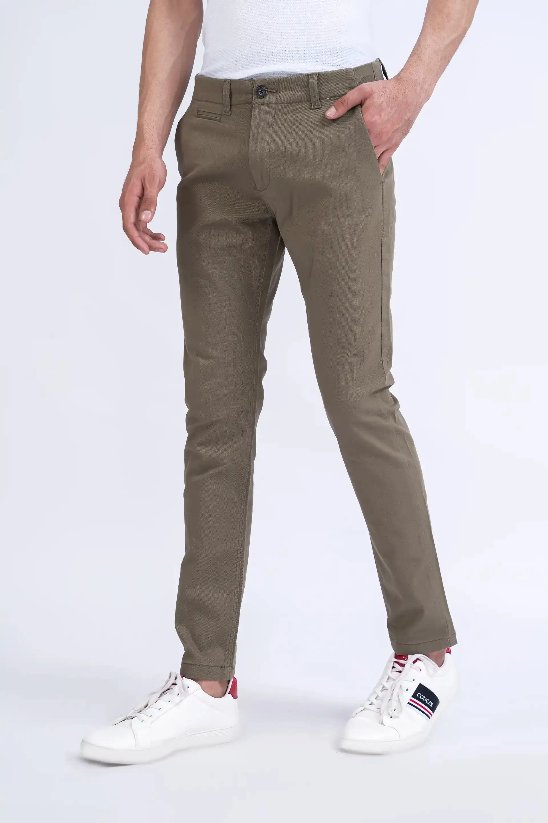 Olive Slim Fit Chino Pants