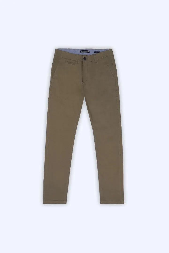 Olive Slim Fit Chino Pants