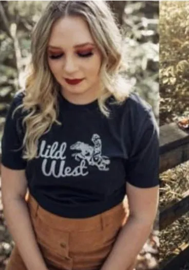 Original Cowgirl Clothing T-Shirts: Wild West Vintage Tee