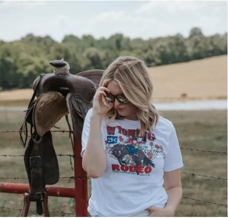 Original Cowgirl Clothing T-Shirts: Wyoming Rodeo