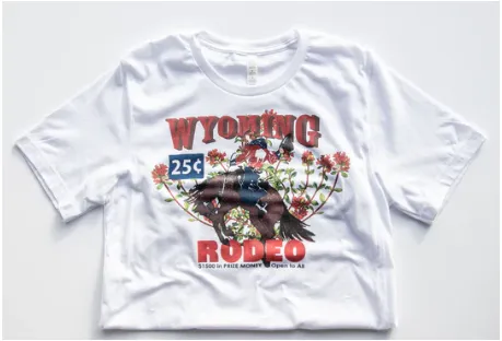 Original Cowgirl Clothing T-Shirts: Wyoming Rodeo