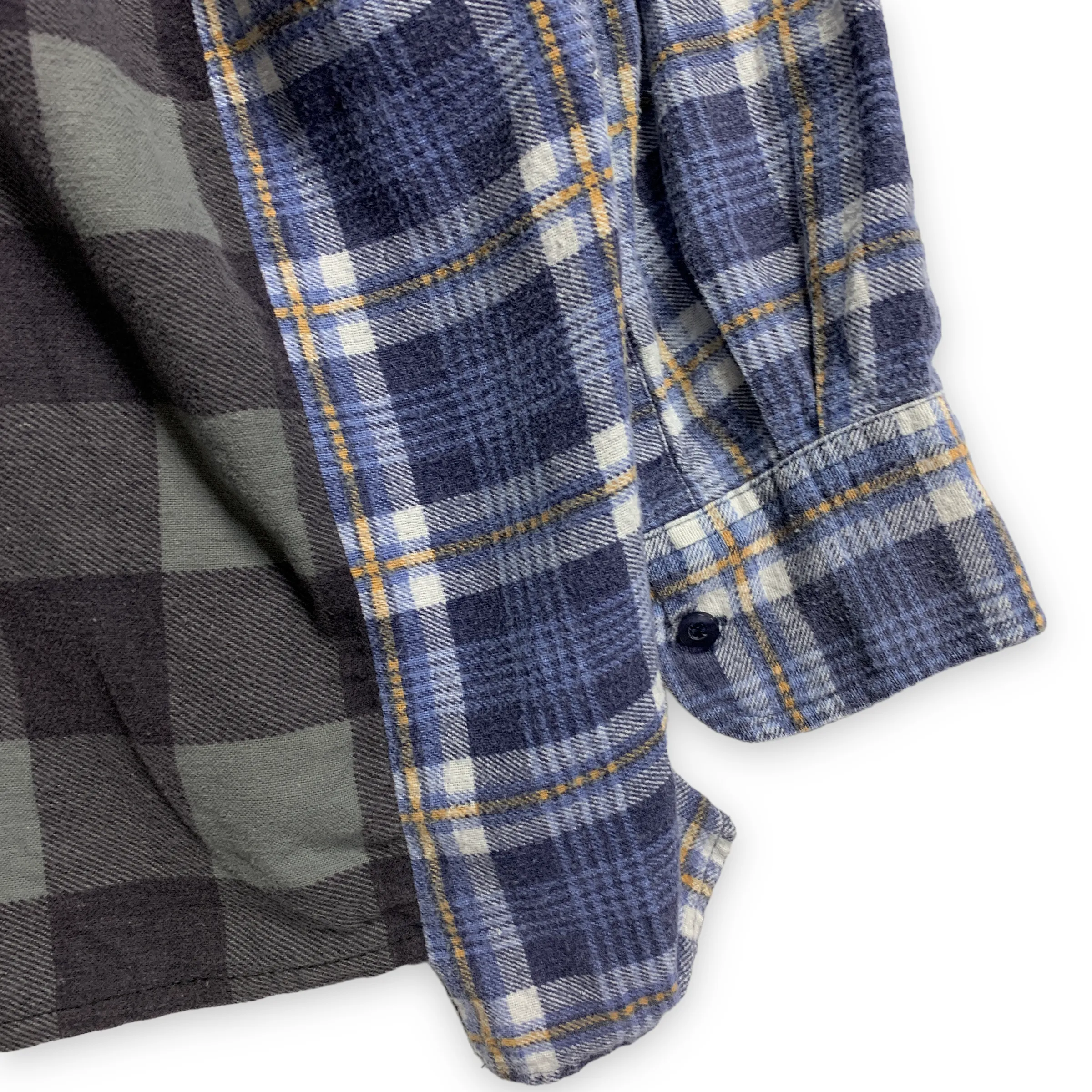 [OS] Needles Rebuild Ribbon Cut Oversized Flannel Shirt