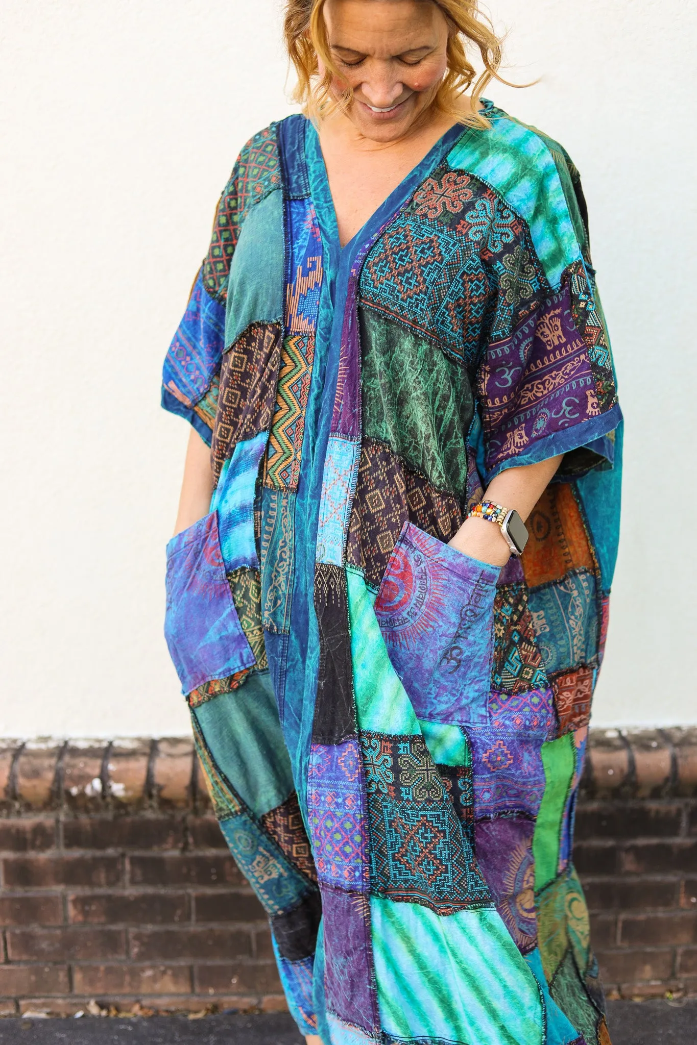 Patches Boho Dress