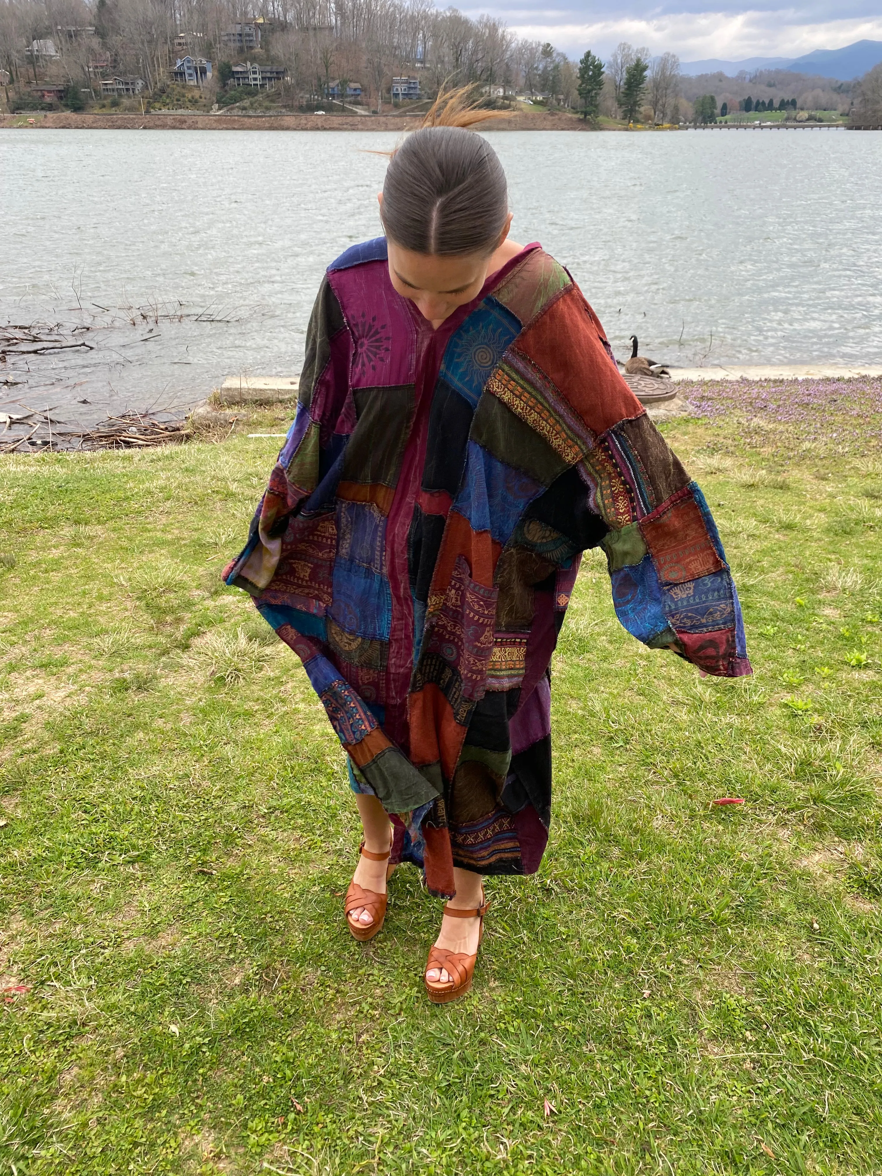 Patches Boho Dress