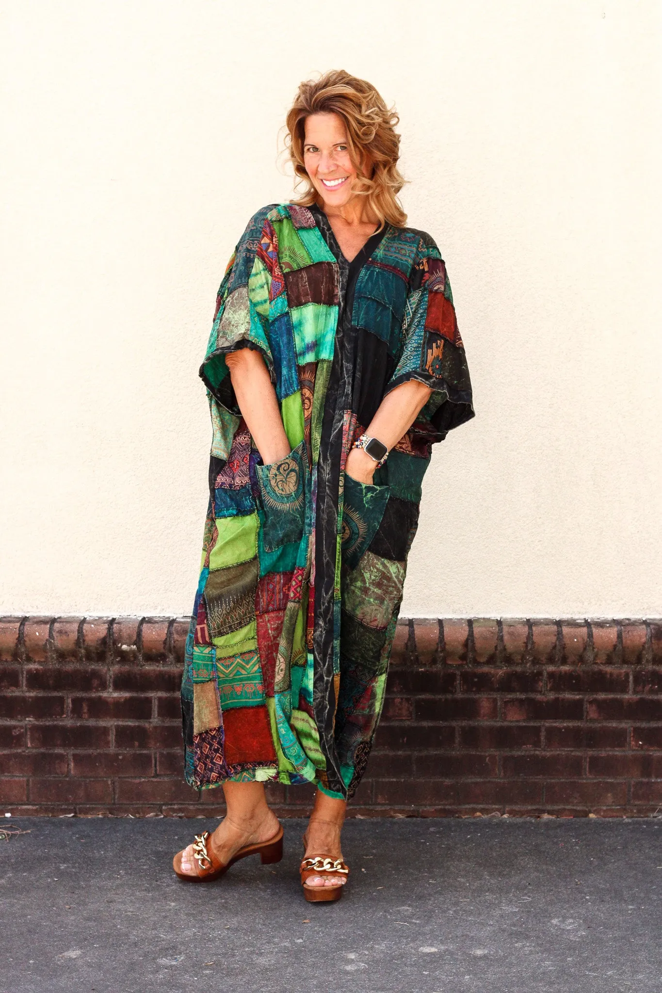 Patches Boho Dress