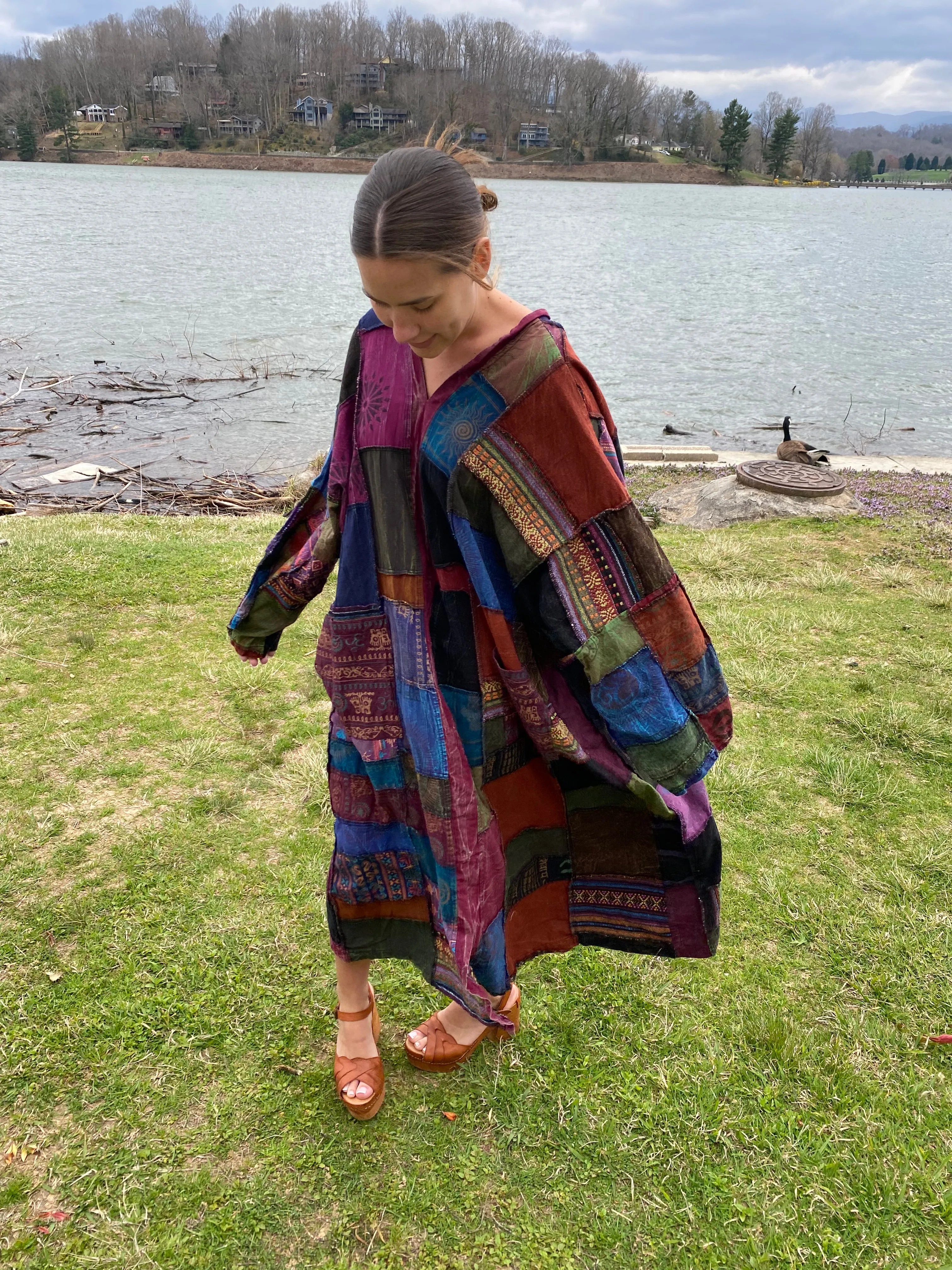 Patches Boho Dress