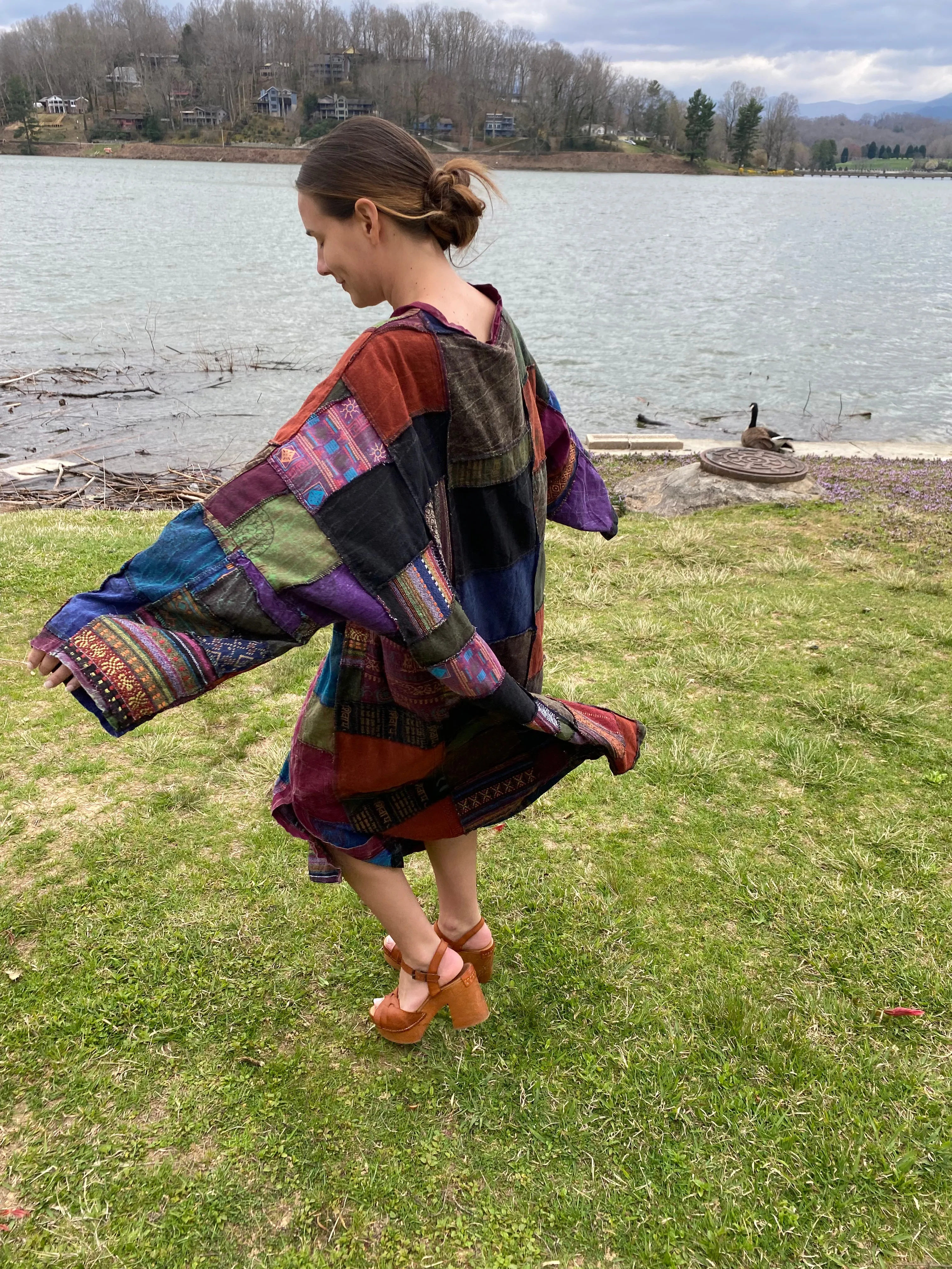 Patches Boho Dress