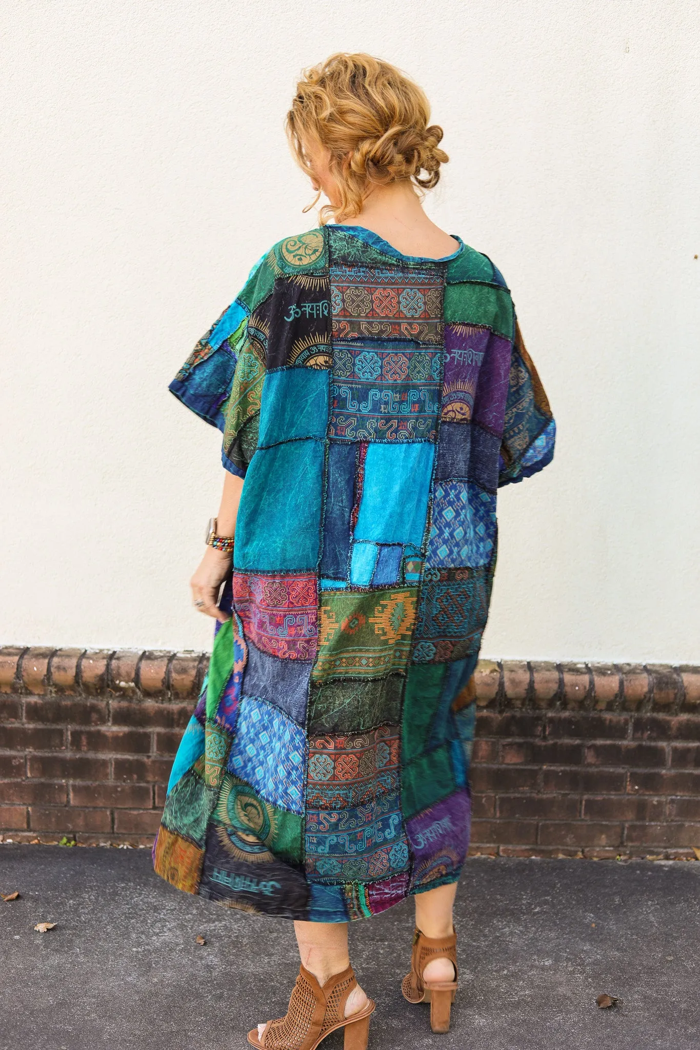 Patches Boho Dress
