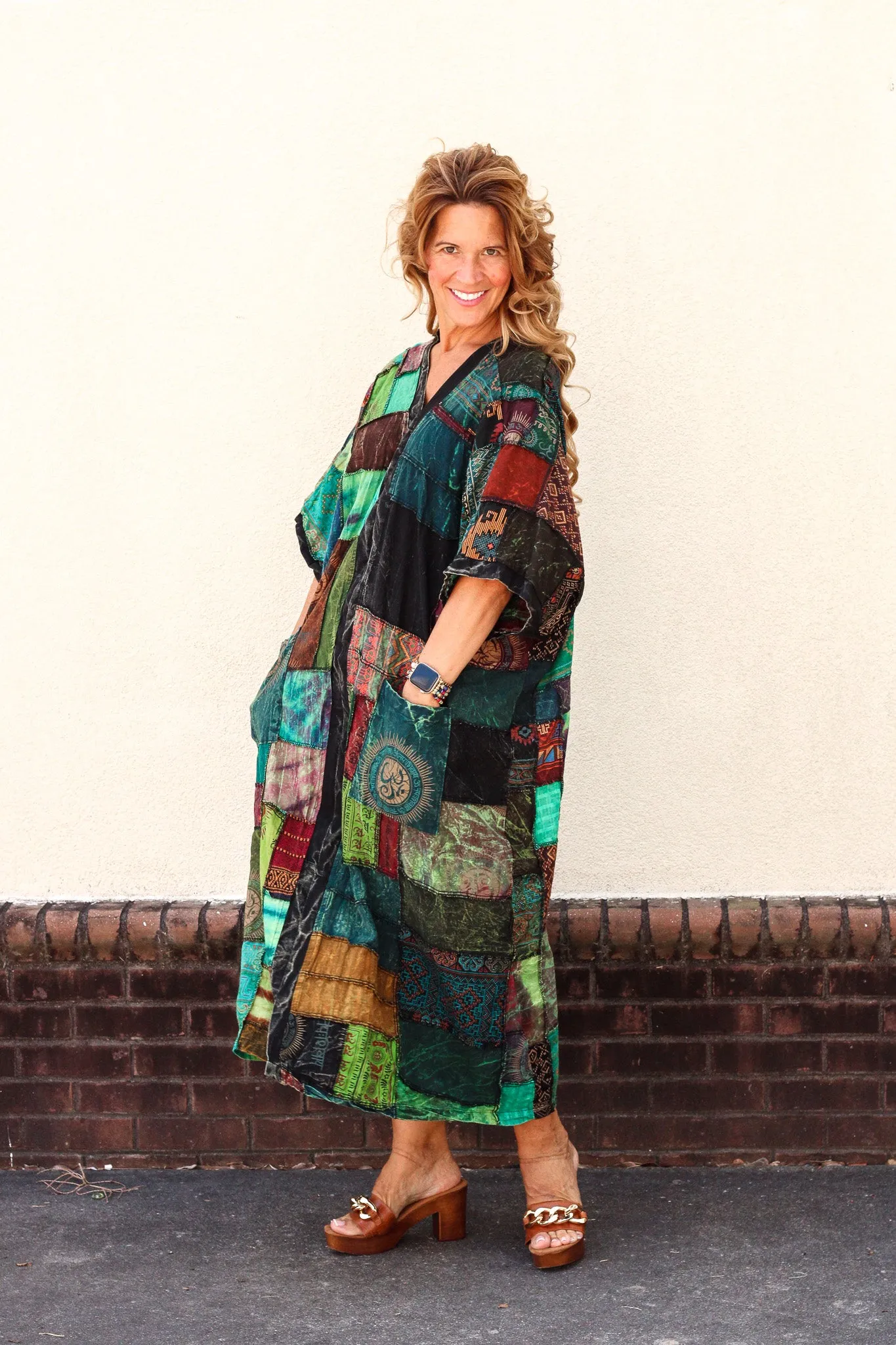 Patches Boho Dress