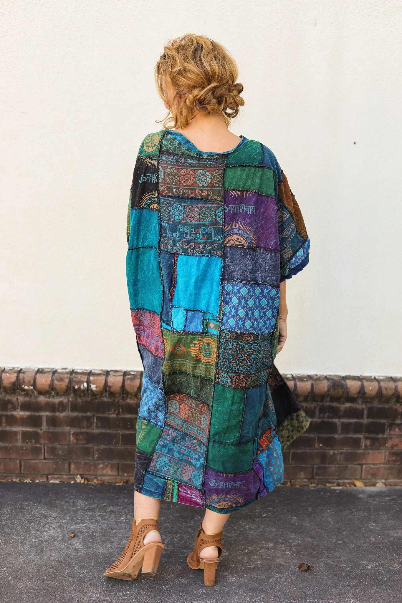 Patches Boho Dress