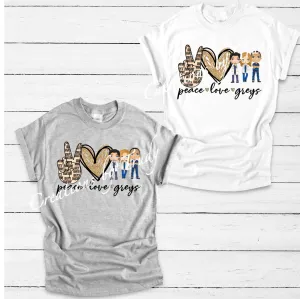 Peace Love Doctor show- T SHIRT