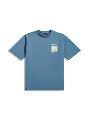 Penfield Block Landscape Graphic T-shirt Blue Fusion