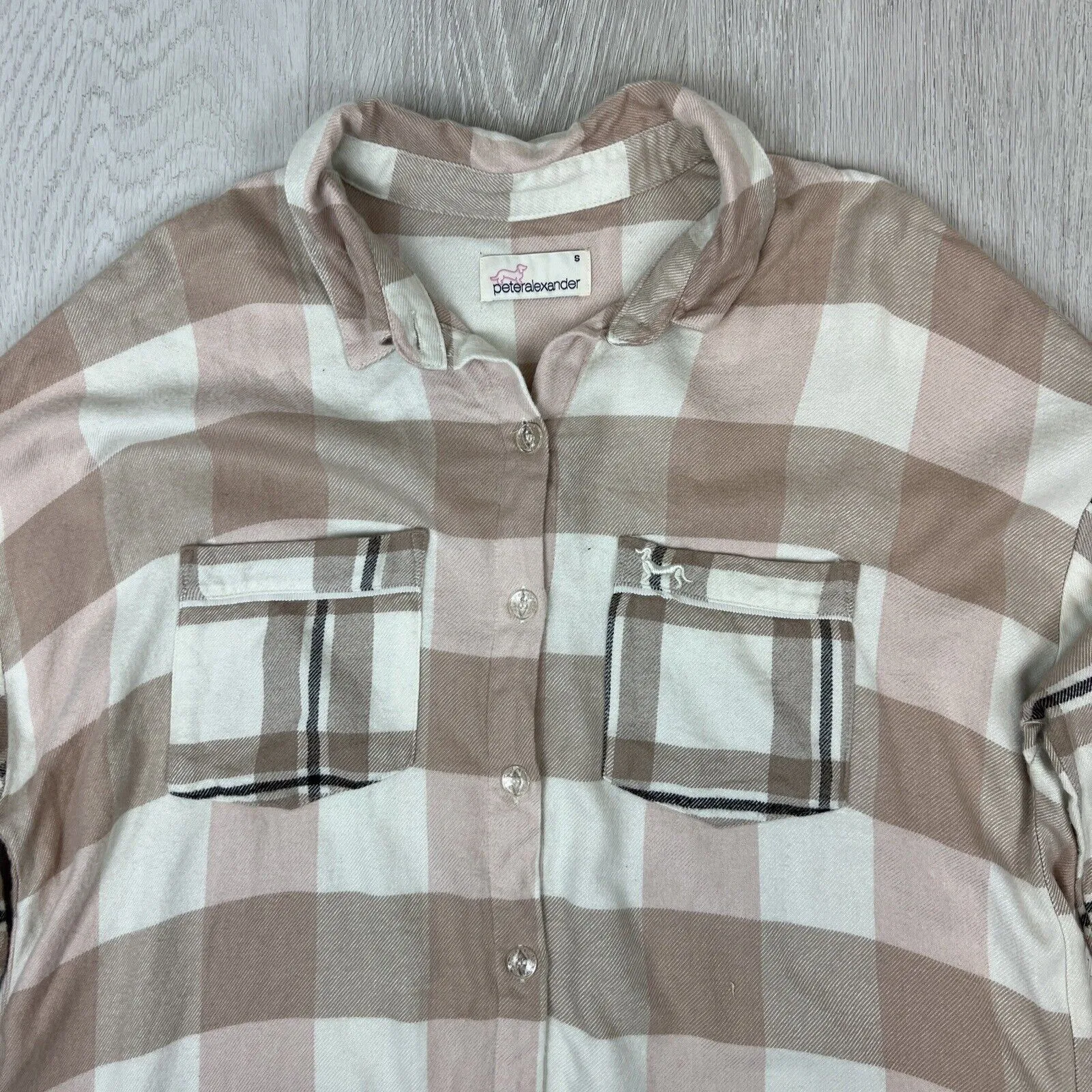Peter Alexander Womens Pyjama Top Sleepwear Sleep Shirt Long Size S (2 Shirts)