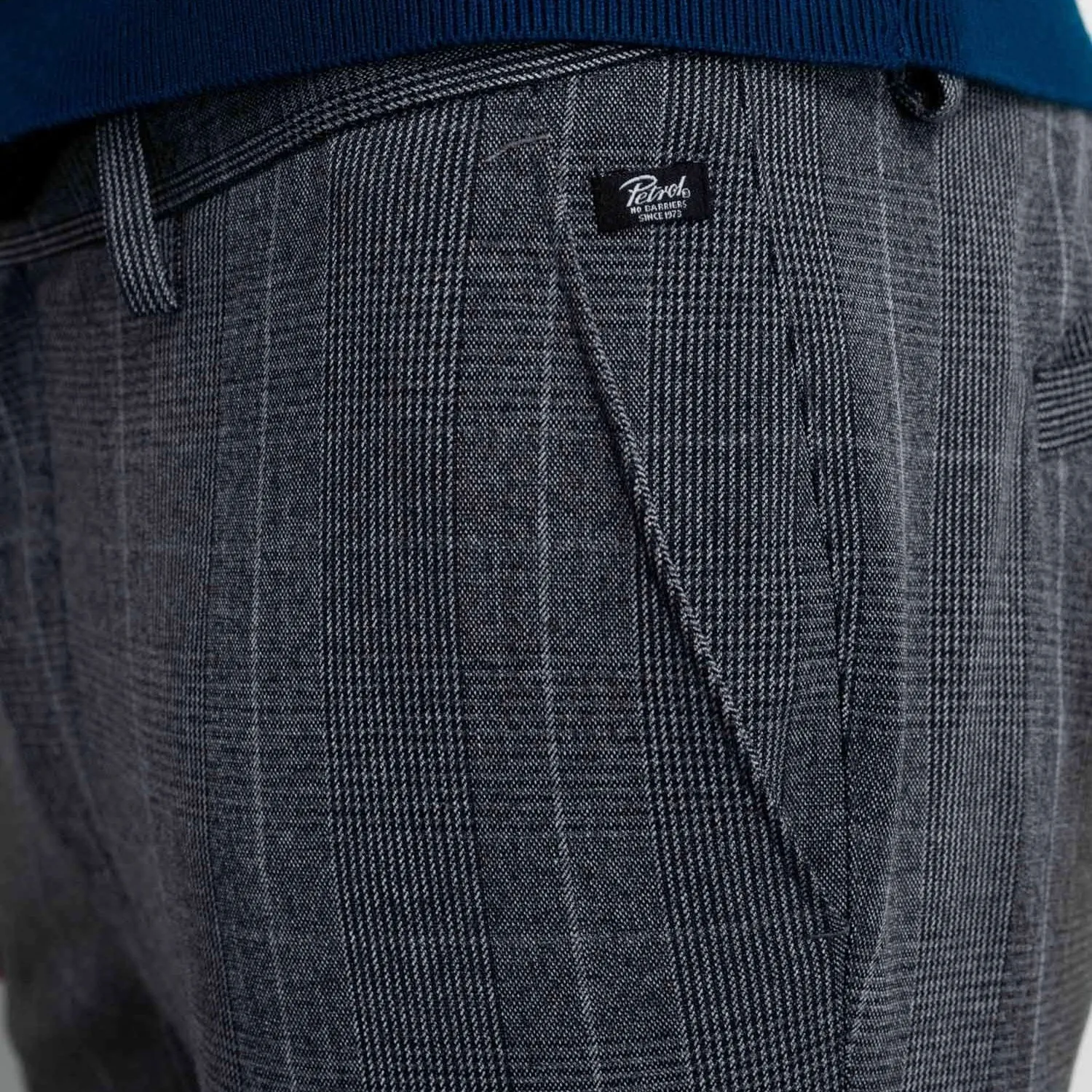 Petrol Industries Checked slim-fit chinos