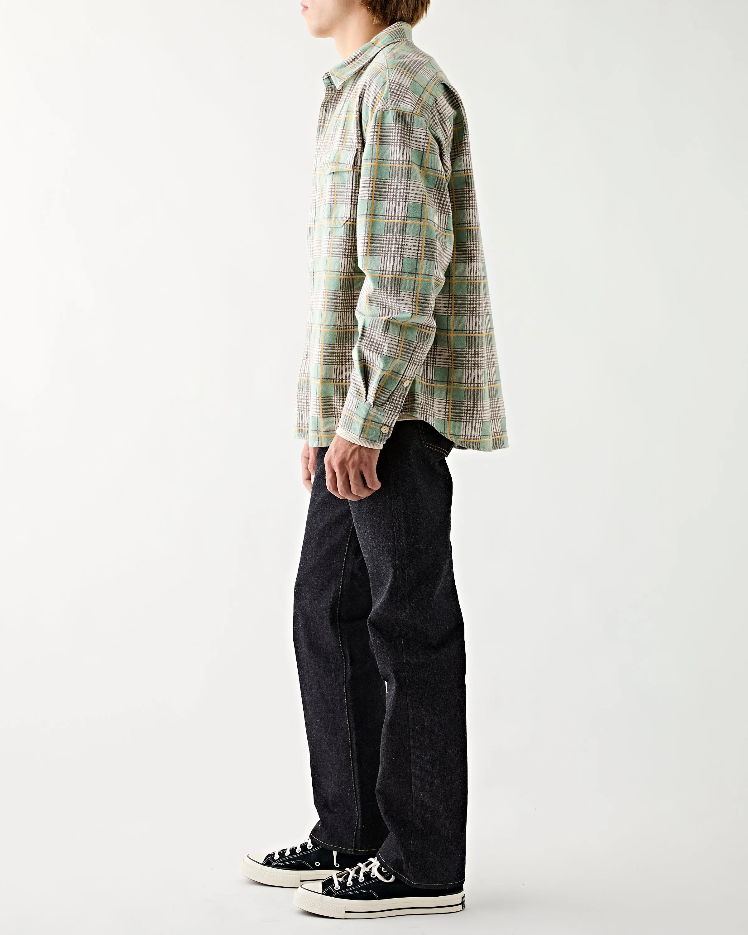 Pioneer Check Shirt Light Green