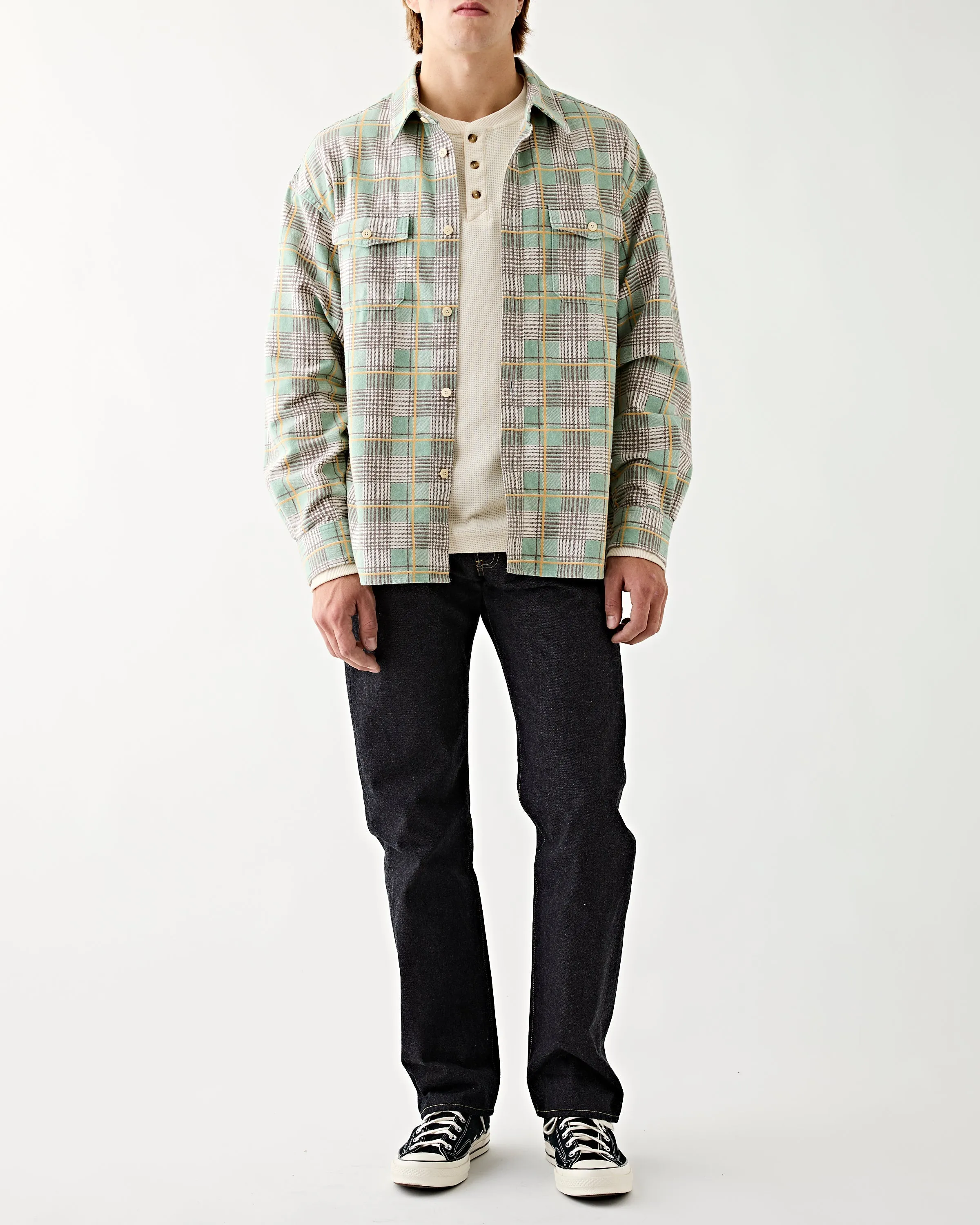 Pioneer Check Shirt Light Green