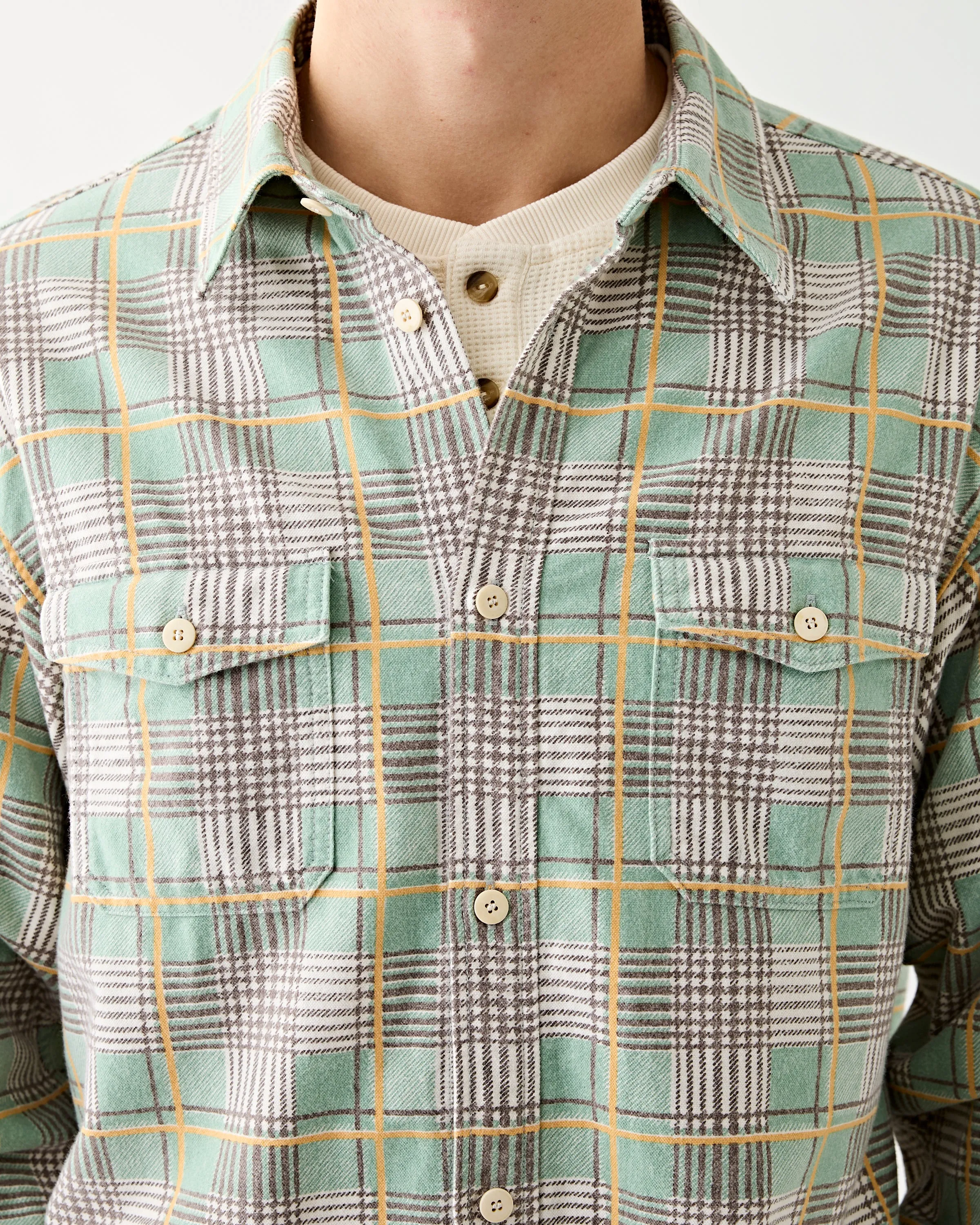 Pioneer Check Shirt Light Green