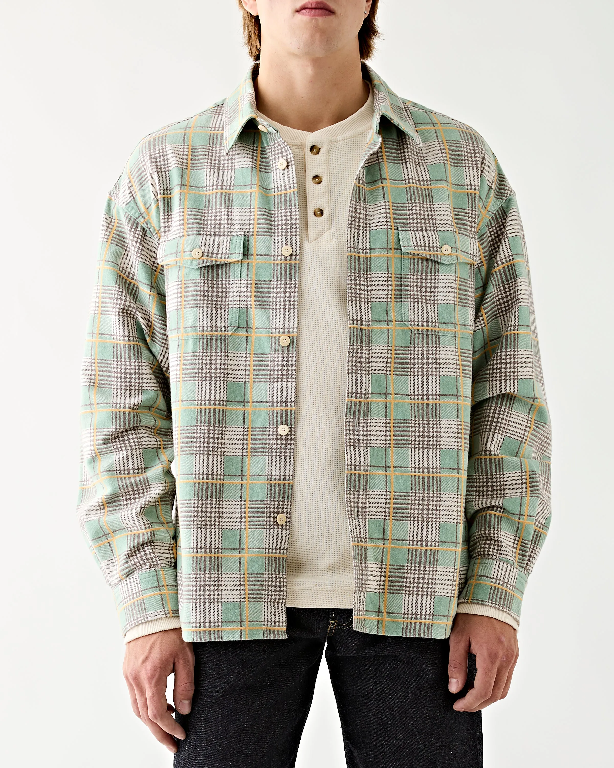 Pioneer Check Shirt Light Green