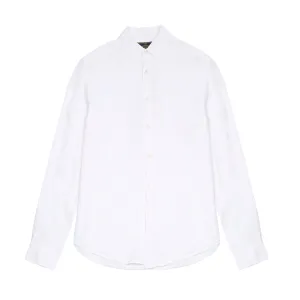 Portuguese Flannel Linen Shirt in White