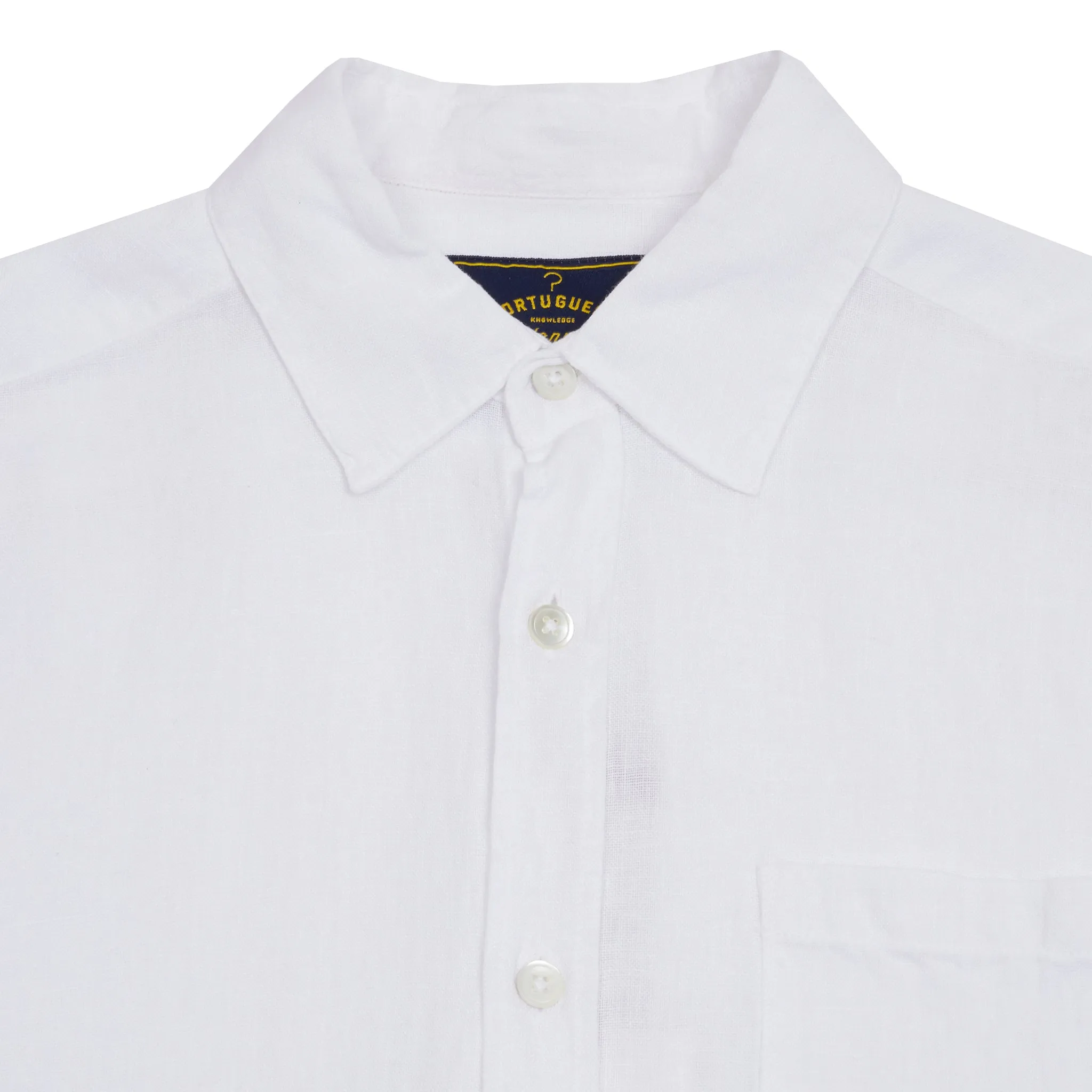 Portuguese Flannel Linen Shirt in White