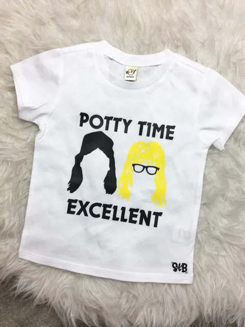 Potty Time Excellent Wayne's World Kid's Tee