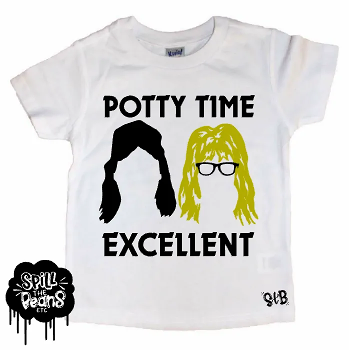 Potty Time Excellent Wayne's World Kid's Tee