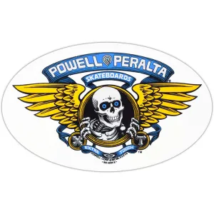 Powell Peralta - Winged Ripper Blue 6.5" Sticker