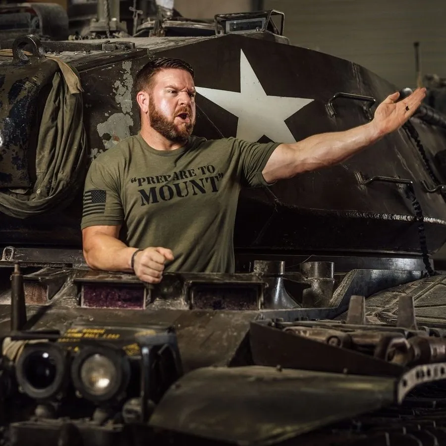 Prepare To Mount T-Shirt - Military Green
