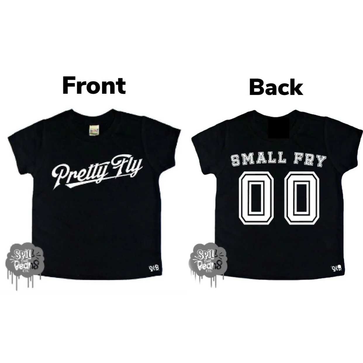Pretty Fly For A Small Fry® Front & Back Print Kid's Bodysuit or Tee