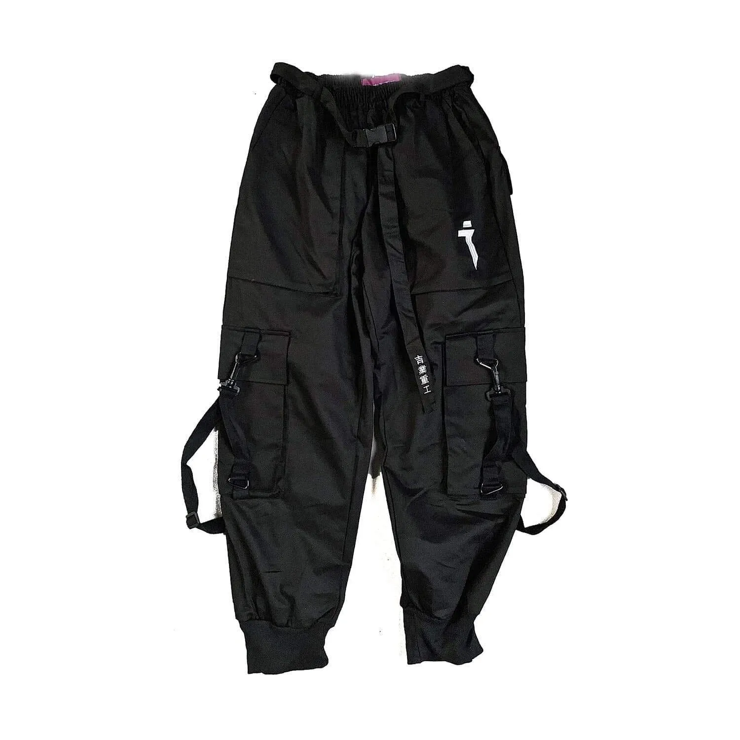 "Mechanical style" Multi-Pocket Cargo Pants