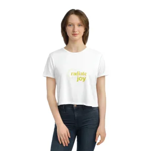 Radiate Joy Women's Flowy Cropped Tee