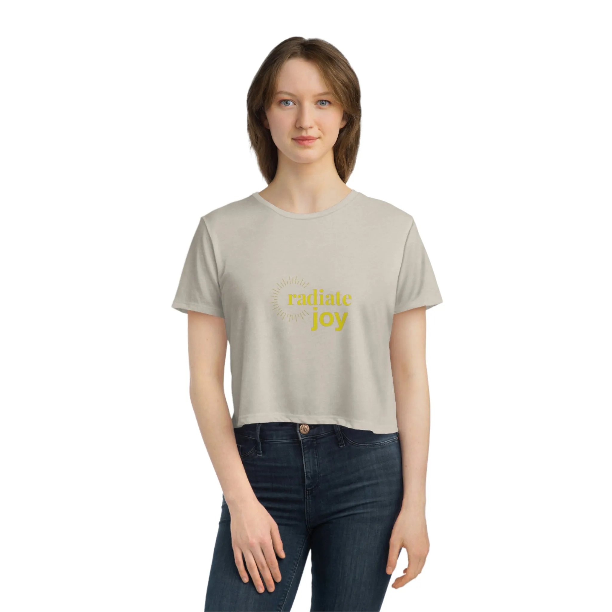 Radiate Joy Women's Flowy Cropped Tee