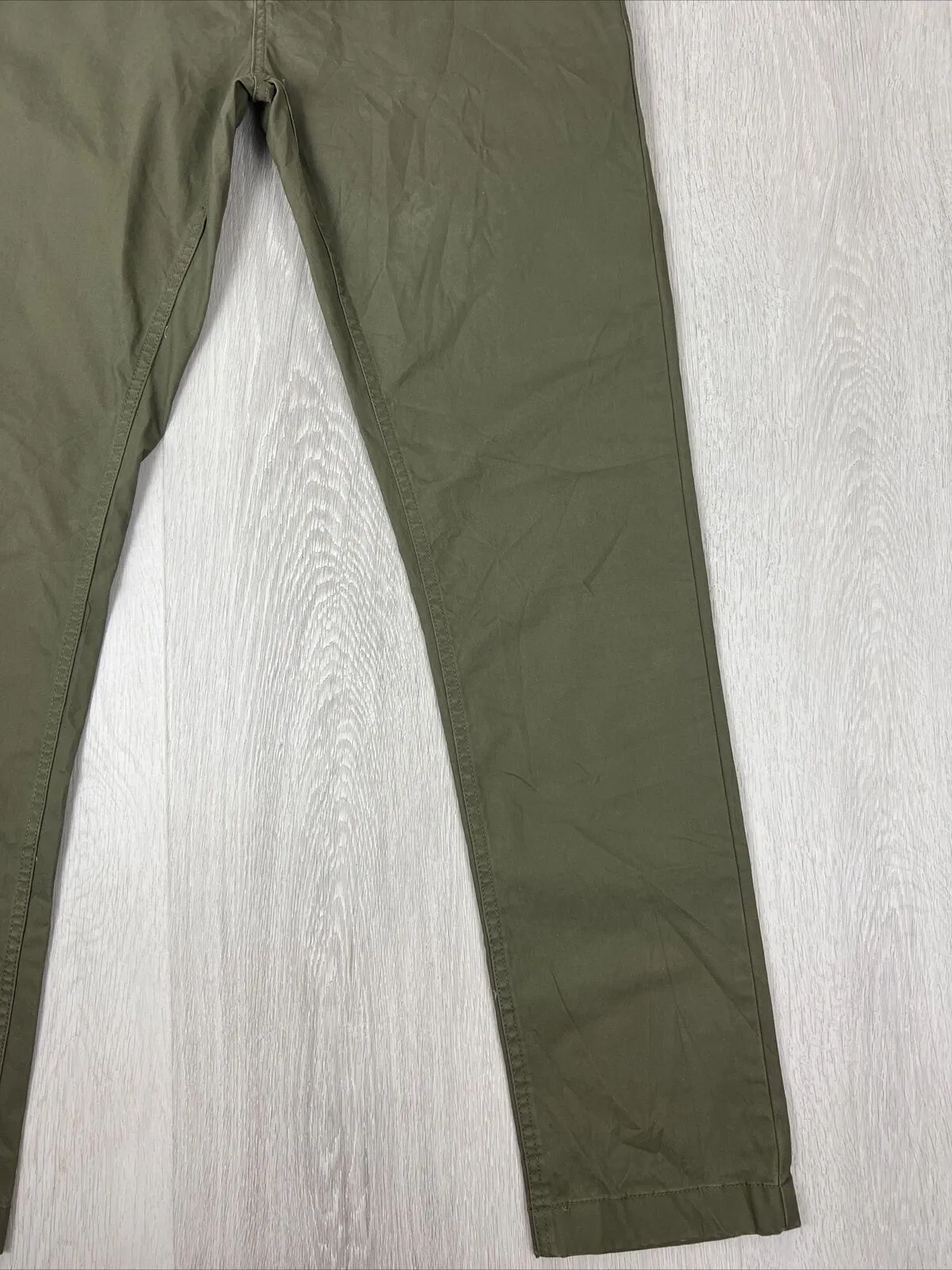 RB Sellars Mens Moulamein Mens Olive Slim Fit Trouser Chinos Size 36 x 34 (New)