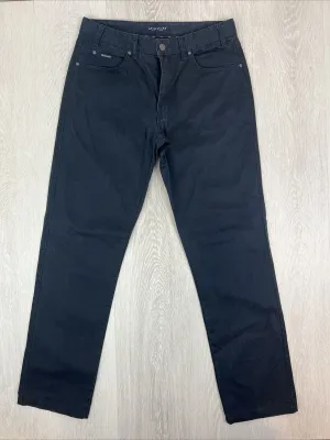 RB Sellars Mens Navy Blue Dudley Classic Fit Trouser Chinos Size 34
