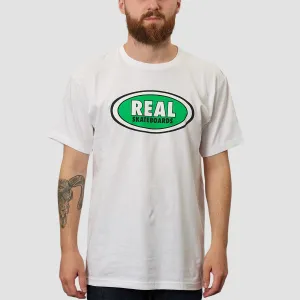 Real Oval T-Shirt White/Green