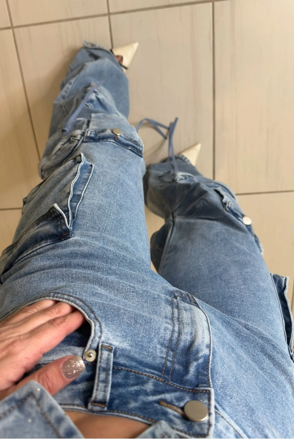 Rebel Cargo Denim Pants