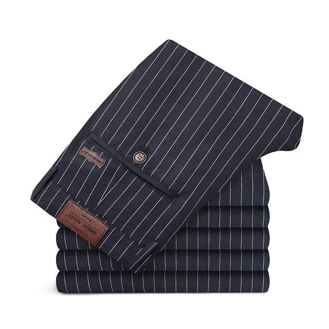 RegalThreads Streifen-Luxusanzughose für Herren
