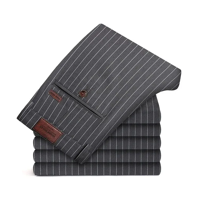 RegalThreads Streifen-Luxusanzughose für Herren