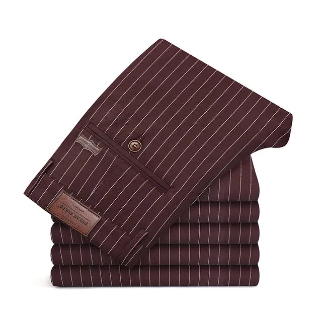 RegalThreads Streifen-Luxusanzughose für Herren