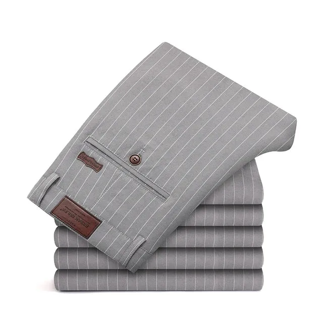 RegalThreads Streifen-Luxusanzughose für Herren
