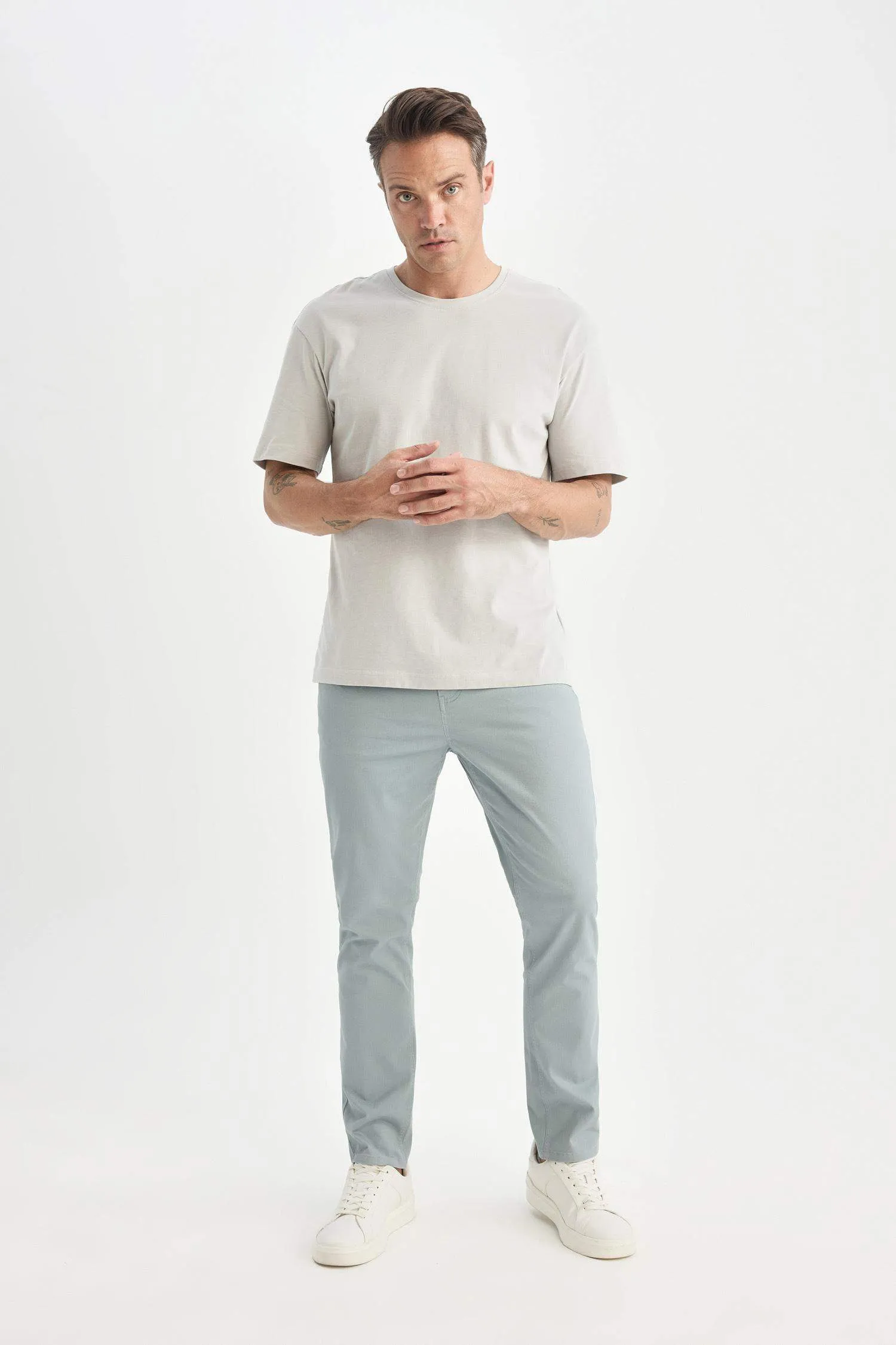 Regular Hem Chino Pants