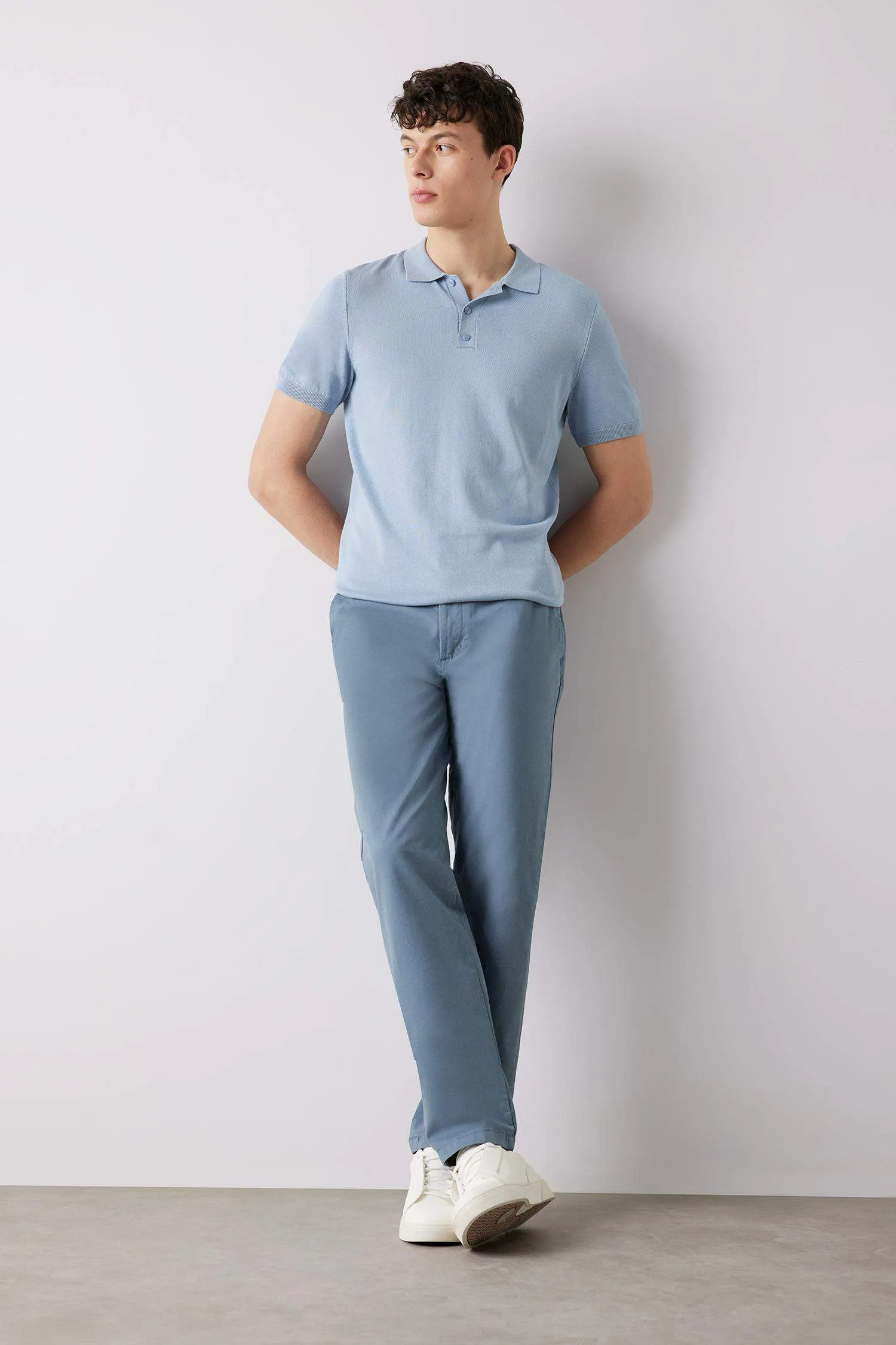 Regular Hem Chino Pants