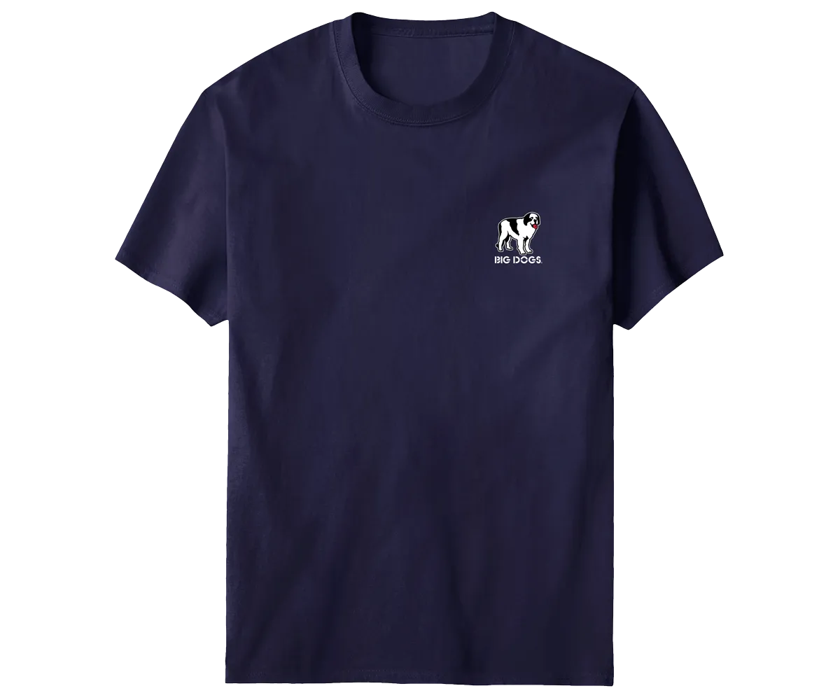 Relaxation Badge Denim T-shirt