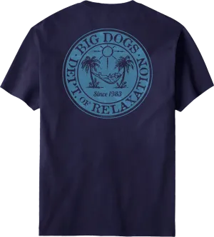 Relaxation Badge Denim T-shirt