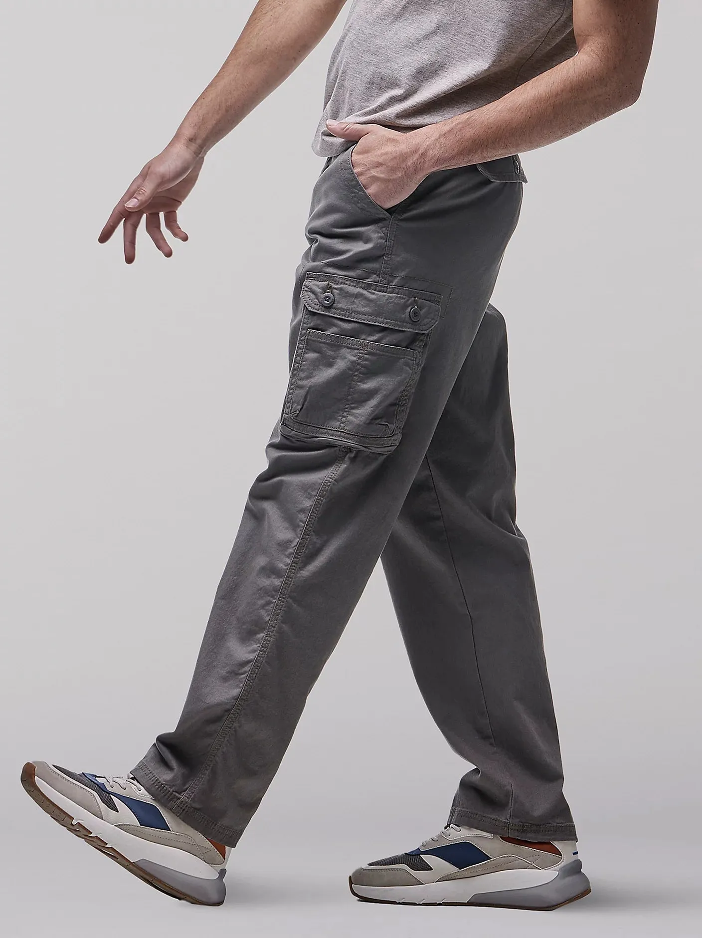 Relaxed Fit Cargo Twill Pant