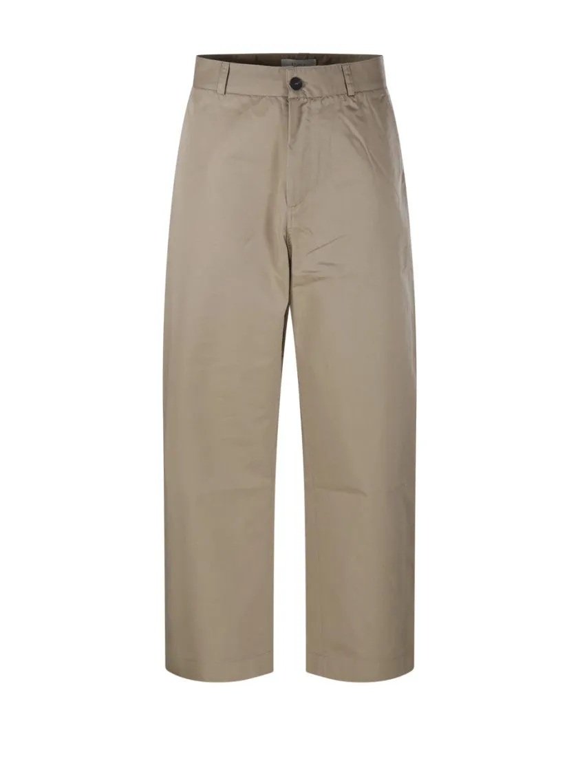 Relaxed-Fit Chino Pants With Buttoned Pockets