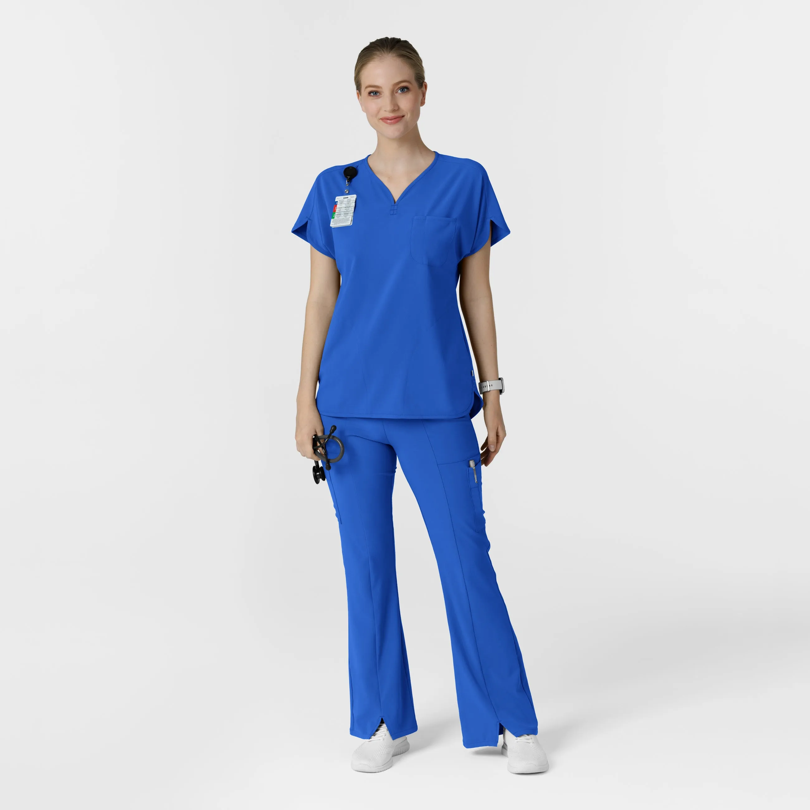 RENEW 5534 Cargo Flare Scrub Pants Royal
