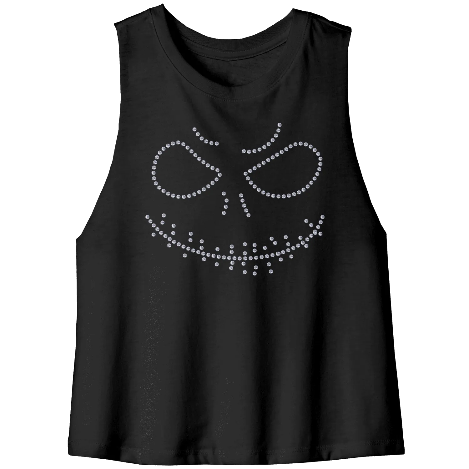 Rhinestone Sparkle Monster Tee Shirt Crew Neck, V Neck, Tank Top