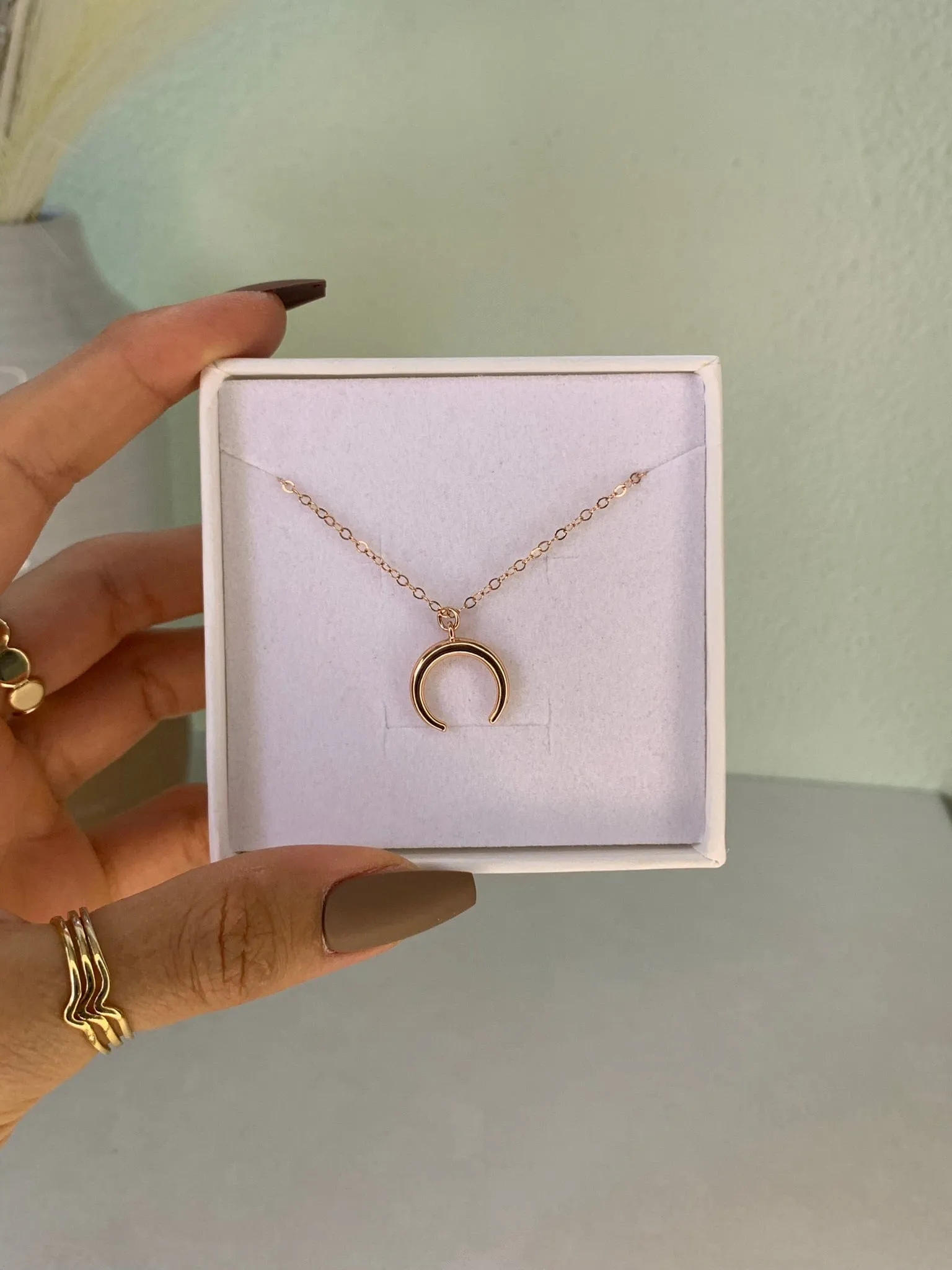 Rose Gold Crescent