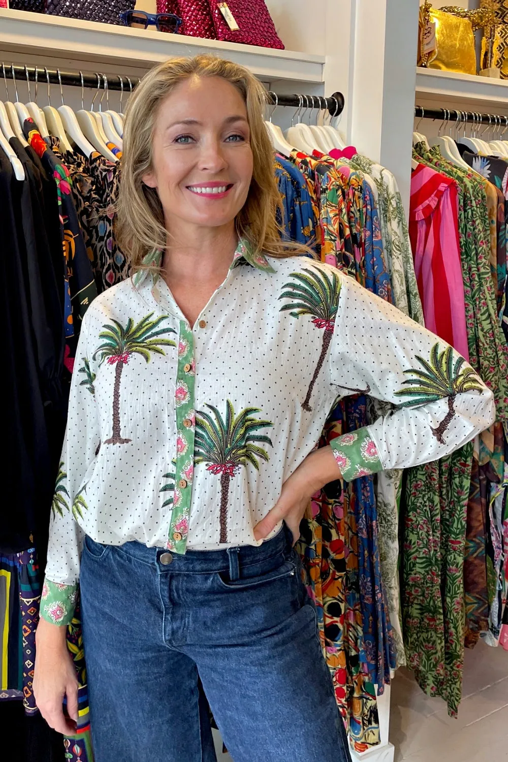 ROSELLE PICNIC CUBA SHIRT PALM